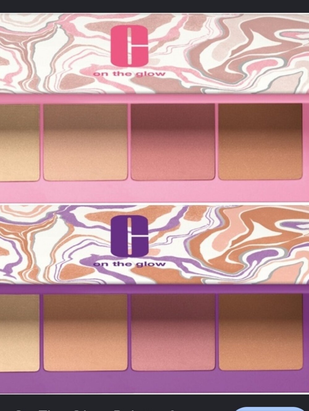 Clinique On The Glow Palette — Pink, Peach, Gold & Purple Hues